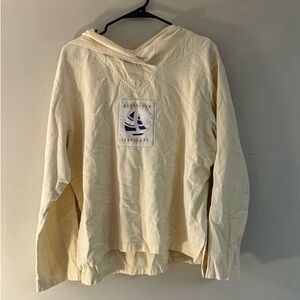 Cream Hooded Sweatshirt by Taylor